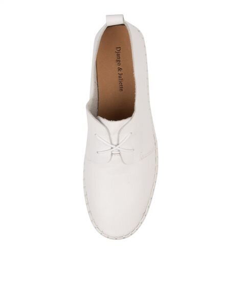 Django & Juliette Brenda White Leather