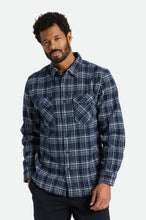 Load image into Gallery viewer, Brixton Bowery Heavy Weight L/S Flannel Navy/Grey
