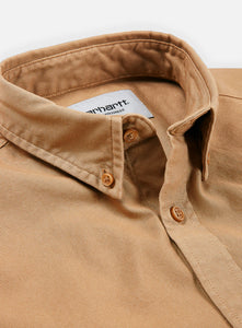 Carhartt WIP L/S Bolton Shirt Nomad Garment Dyed