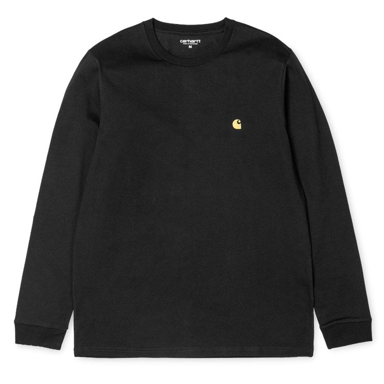 Carhartt WIP Chase L/S T-Shirt Black/Gold