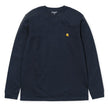 Carhartt WIP Chase L/S T-Shirt Dark Navy/Gold