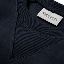 Load image into Gallery viewer, Carhartt WIP Chase Sweat Dark Navy/ Gold
