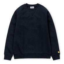 Load image into Gallery viewer, Carhartt WIP Chase Sweat Dark Navy/ Gold
