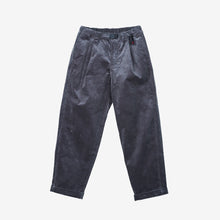 Load image into Gallery viewer, Gramicci Corduroy Tuck Tapered Pants Charcoal

