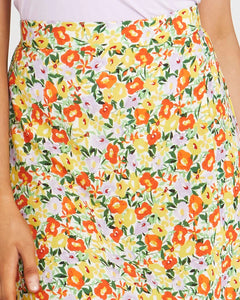Sass Clothing Monica A Line Midi Skirt Garden Floral