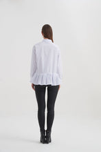 Load image into Gallery viewer, Tirelli Pleated Hem Shirt White
