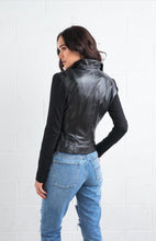 Load image into Gallery viewer, DEA Gwyneth Leather/Ponte Jacket
