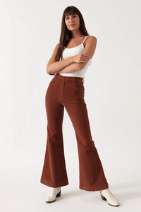 Rollas Eastcoast Flare Cord Pant Chestnut