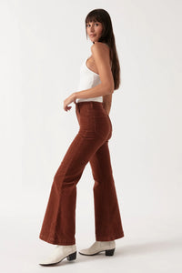 Rollas Eastcoast Flare Cord Pant Chestnut