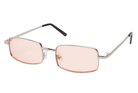Unity 5111CP Retro Sunglasses Silver/ Pink