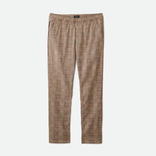Load image into Gallery viewer, Brixton Choice E-Waist Taper X Pant Brown Plaid
