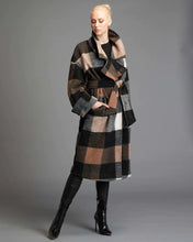 Load image into Gallery viewer, Fate + Becker Stranger Oversized Coat Brown Check
