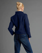 Load image into Gallery viewer, Fate + Becker Viva Forever Biker Cropped Jacket Navy
