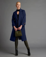 Load image into Gallery viewer, Fate + Becker Wuthering Belted Wrap Trench Coat Navy

