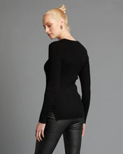 Load image into Gallery viewer, Fate + Becker Papermoon Knit Top Black
