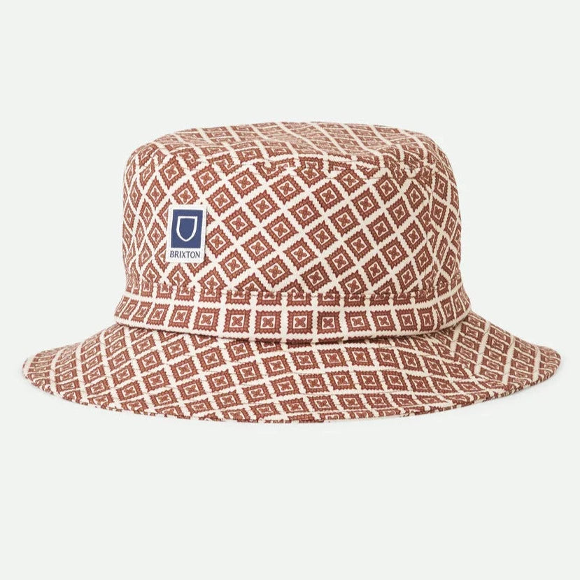 Brixton Beta Packable Bucket Hat Off White/Medal Bronze