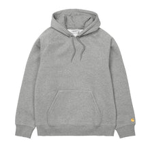 Load image into Gallery viewer, Carhartt WIP Hooded Chase Sweatshirt Grey Heather/ Gold
