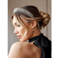 Load image into Gallery viewer, Angels Whisper Jodie Beaded Embellished Headband Silver
