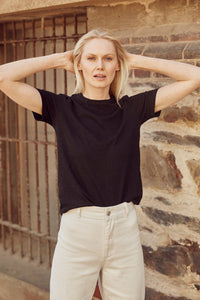 Hemp Clothing Australia S/S T-Shirt Black