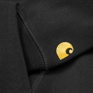 Carhartt WIP Hooded Chase Sweatshirt Black/ Gold