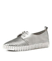 Django & Juliette Huston Sneakers Silver Leather