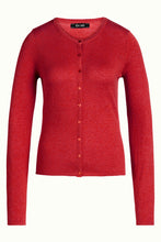 Load image into Gallery viewer, King Louie Cardi Roundneck Cocoon Icon Red
