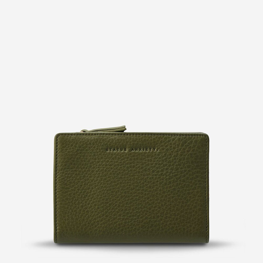 Status Anxiety Insurgency Wallet Khaki Leather