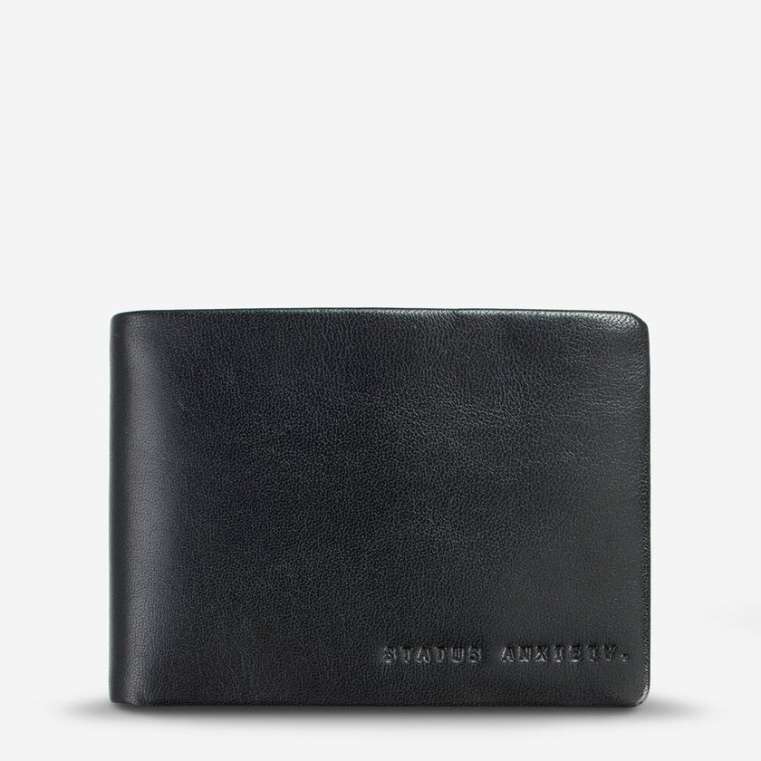 Status Anxiety Jonah Wallet Black Leather