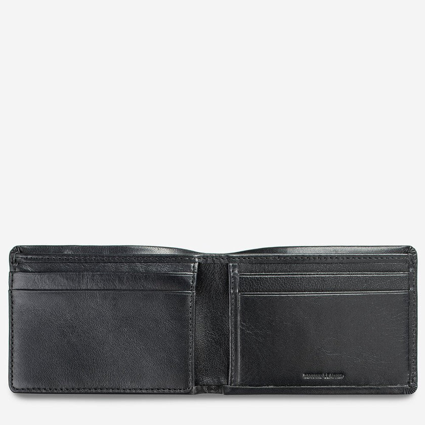 Status Anxiety Jonah Wallet Black Leather