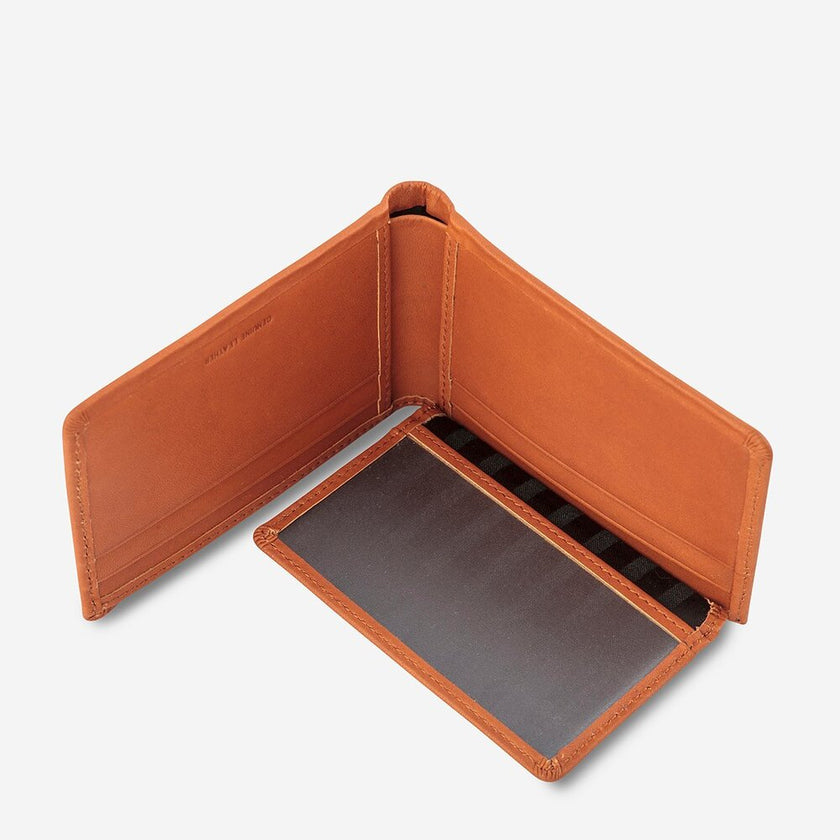 Status Anxiety Jonah Wallet Camel Leather