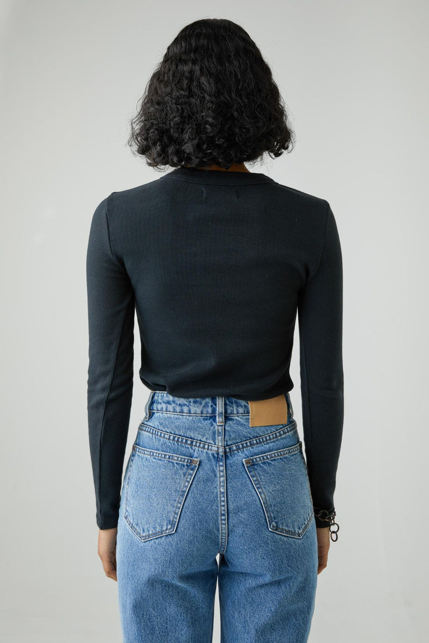 Neuw Denim Jonesy Long Sleeve Black
