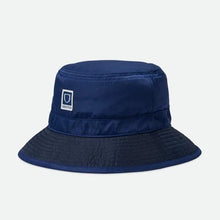 Load image into Gallery viewer, Brixton Beta Packable Bucket Hat Navy/Sky Blue
