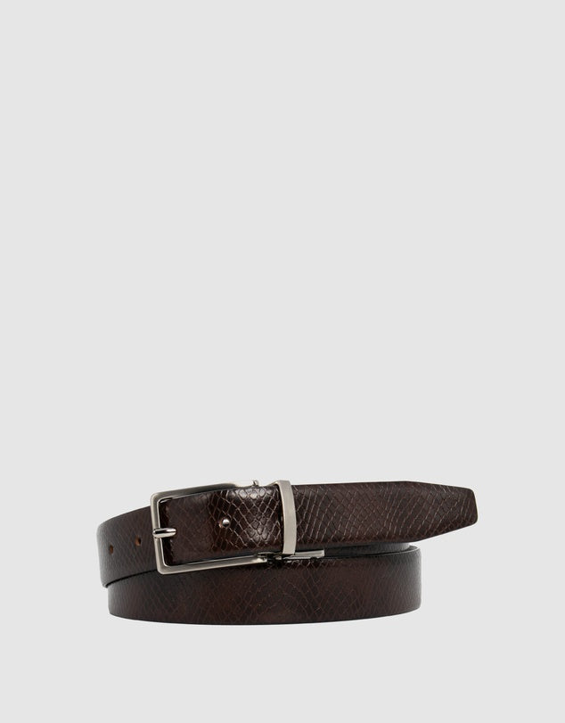 Loop Leather Co Benson Belt Chocolate/Black