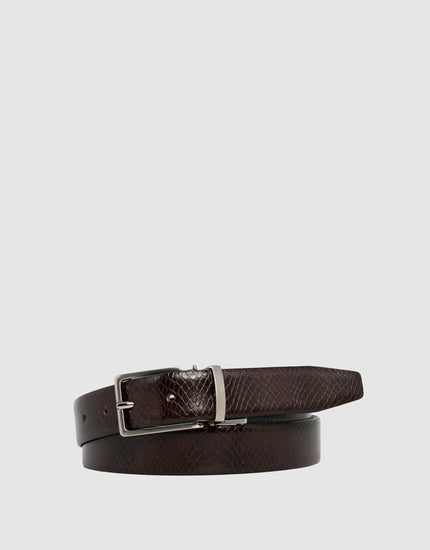 Loop Leather Co Benson Belt Chocolate/Black