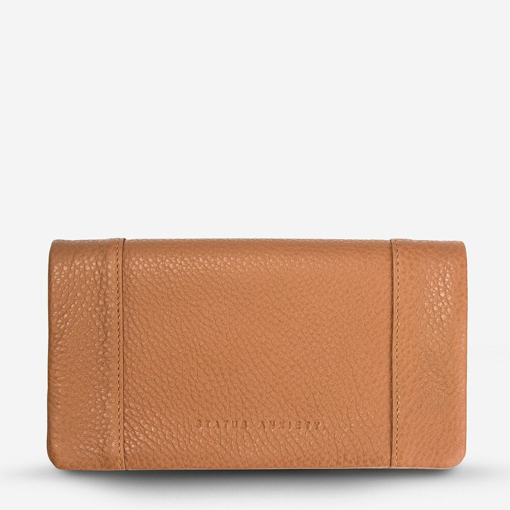 Status Anxiety Some Type of Love Wallet Tan Leather