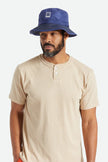 Brixton Beta Packable Bucket Hat Navy/Sky Blue