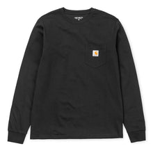 Load image into Gallery viewer, Carhartt WIP Pocket L/S T-Shirt Black
