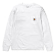 Carhartt WIP Pocket L/S T-Shirt White