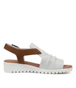 Django & Juliette Madis White Dark Tan Leather