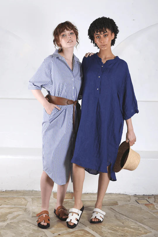 Olga De Polga Denmark Shirt Dress Azul Blue