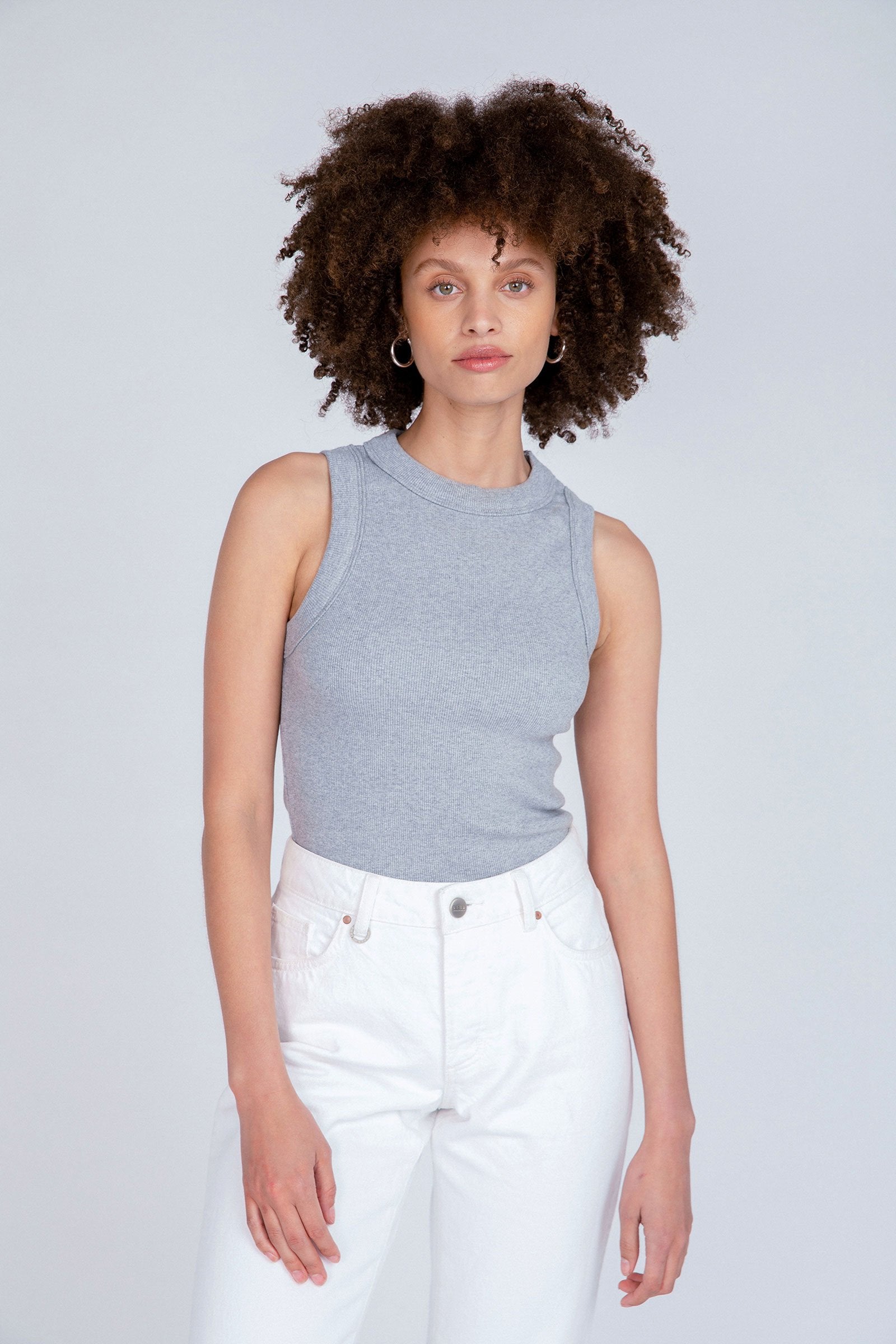 Neuw Denim Jonesy Singlet Grey Marle