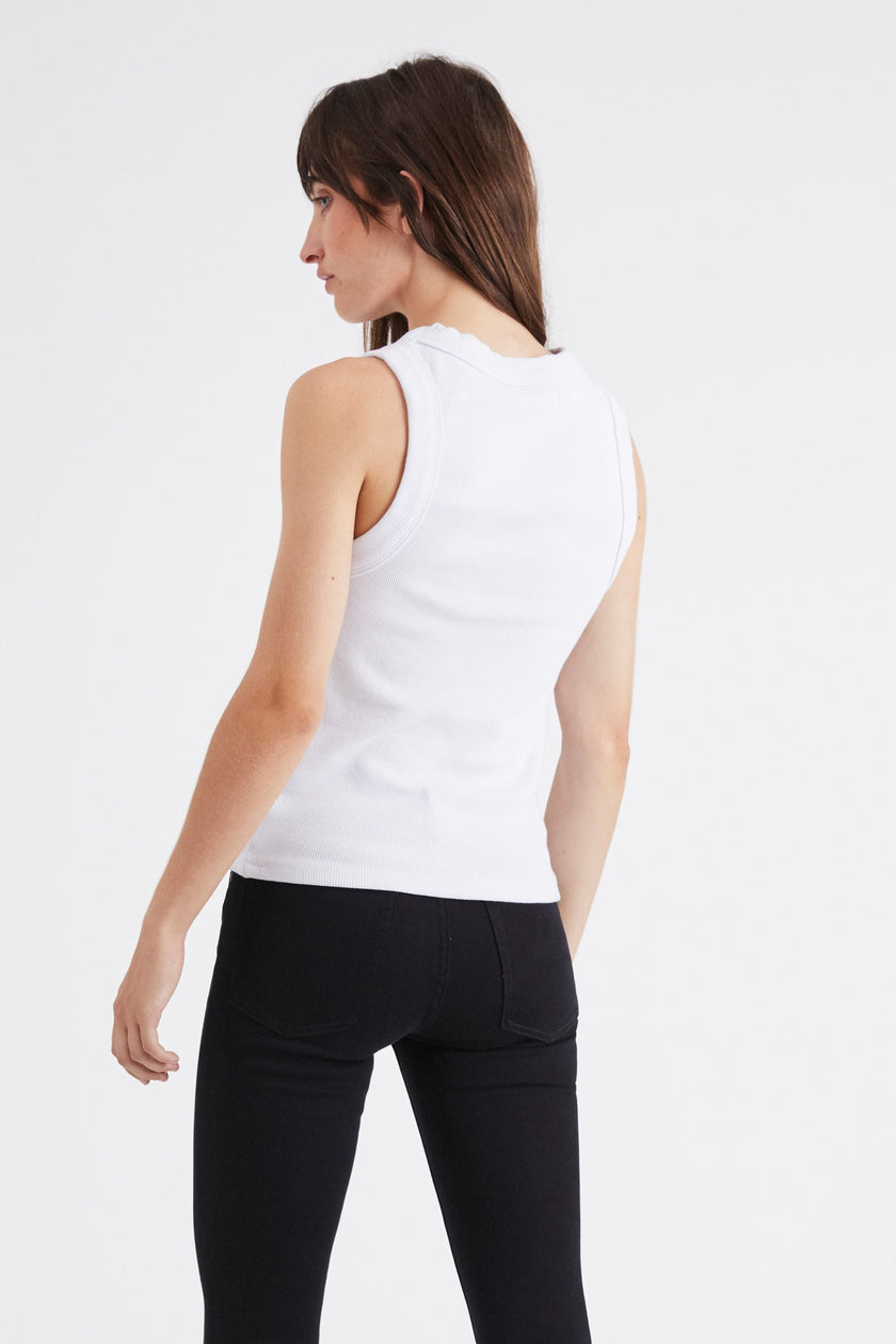 Neuw Denim Jonesy Singlet White