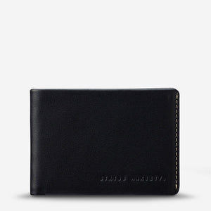 Status Anxiety Otis Wallet Black Leather