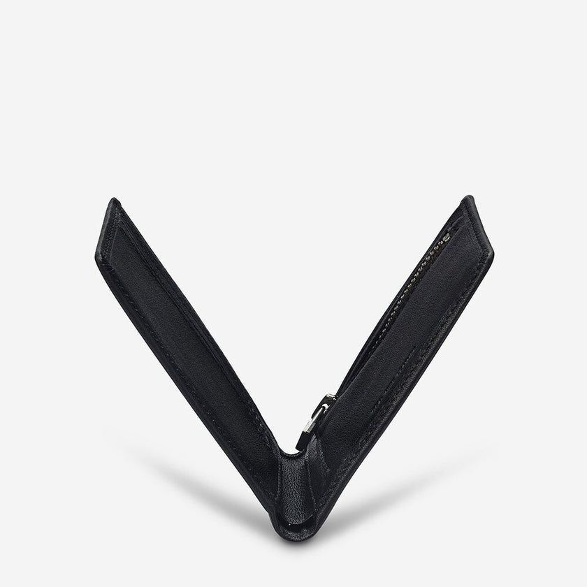 Status Anxiety Otis Wallet Black Leather