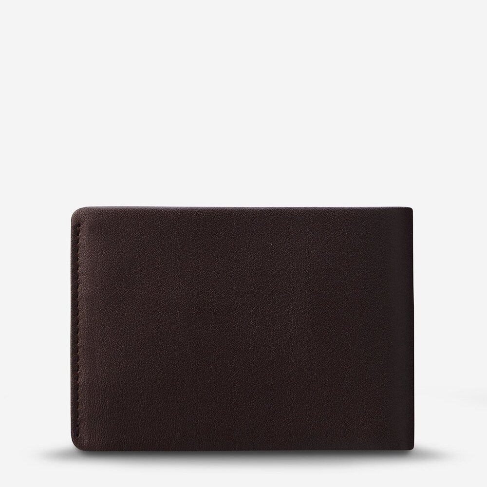 Status Anxiety Otis Wallet Chocolate Leather