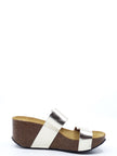 Plakton Sox Oro Leather Cork Platform Slides