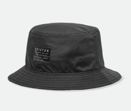 Brixton Vintage Nylon Packable Bucket Black