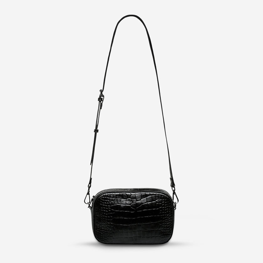 Status Anxiety Plunder Bag Black Croc