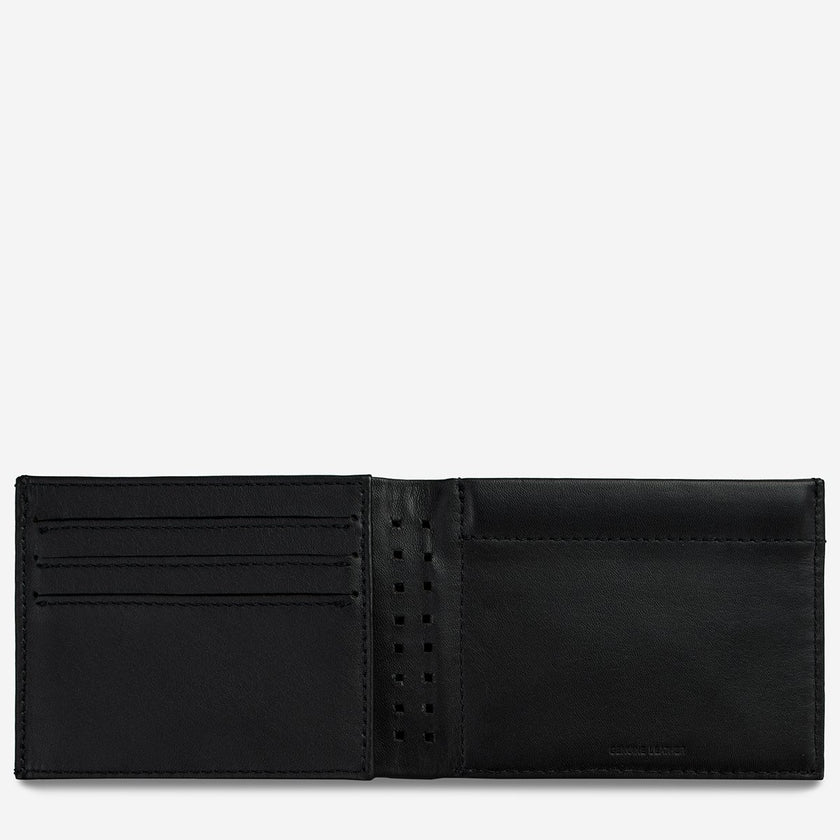 Status Anxiety Noah Wallet Black Leather