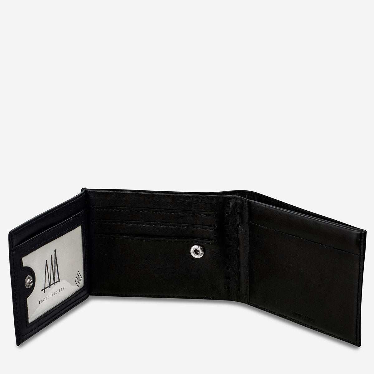 Status Anxiety Noah Wallet Black Leather